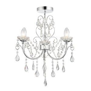ENDON TABITHA 61251| Bathroom crystal chandelier| bathroom ceiling ...