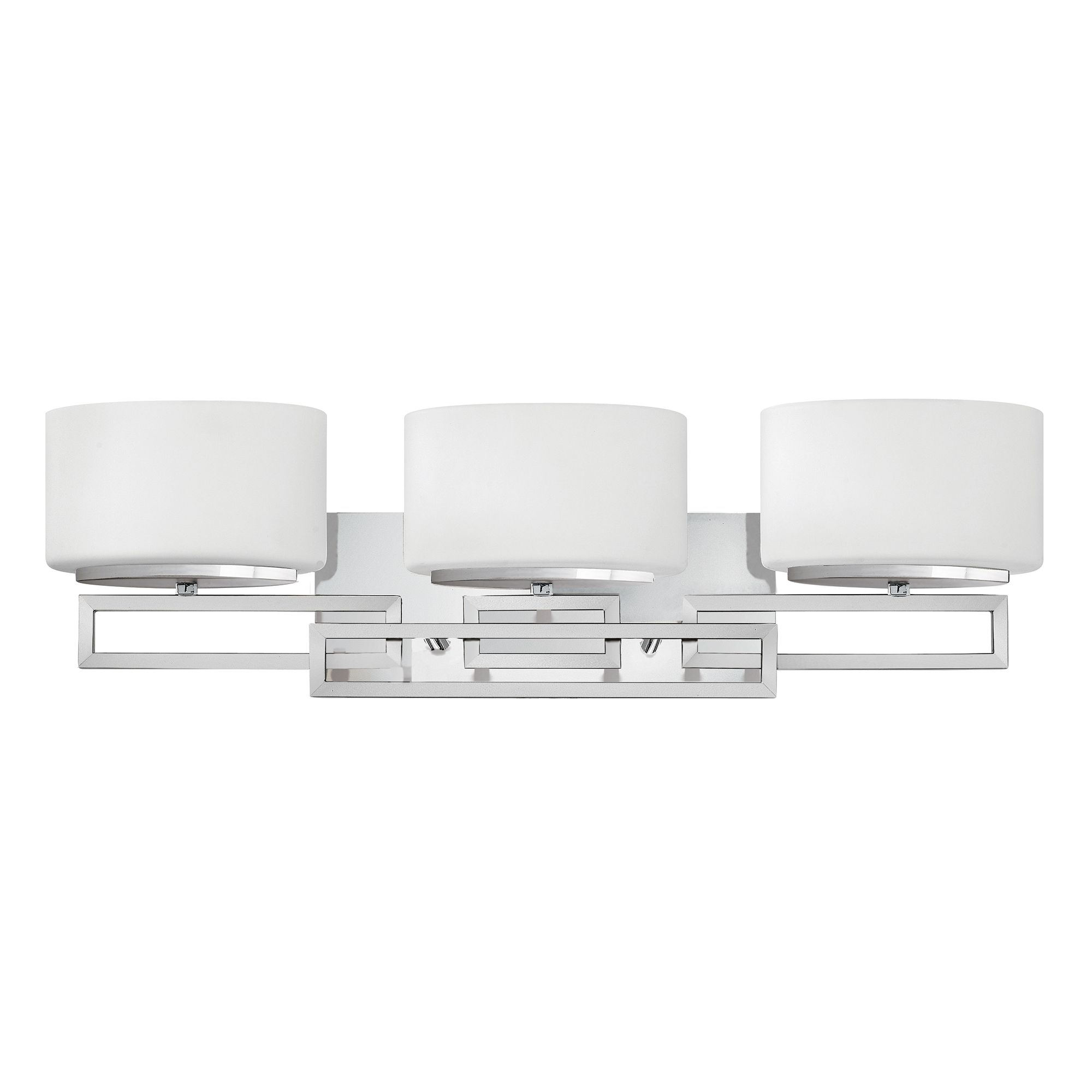 1 ONLY Hinkley Lanza Chrome Triple Above Mirror Wall Light